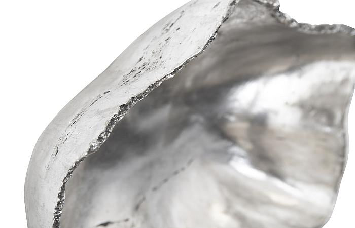 CAST ONYX WALL BOWL SILVER LG