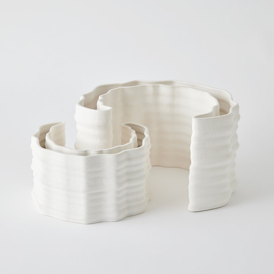 CRESCENT PRINTED VASE LG