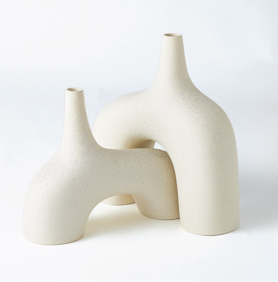 STRETCH VASE STONE LG