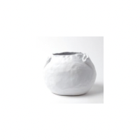 PETALE VASE WHITE MED