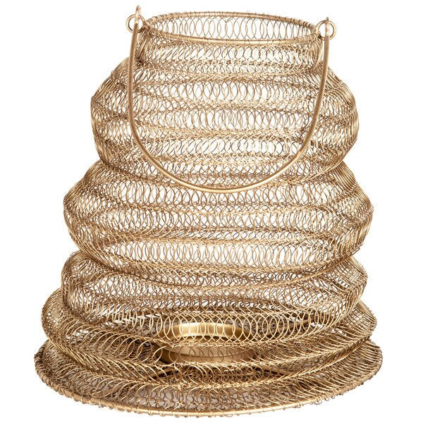 EVERLY HANGING LANTERN LG BRASS