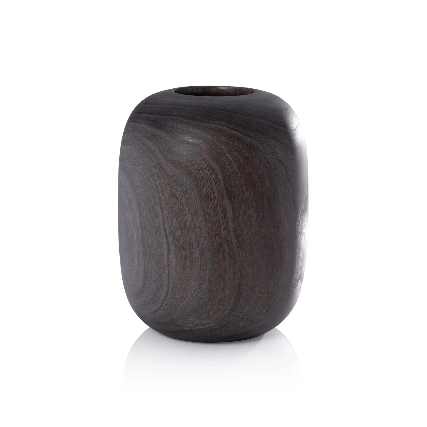 SYLVA WOOD VASE MED