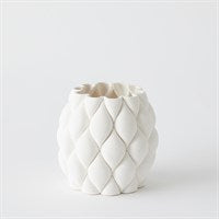 PILLOWED PRINTED VASE SM