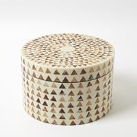 TRIANGLE STRIPE BOX LG