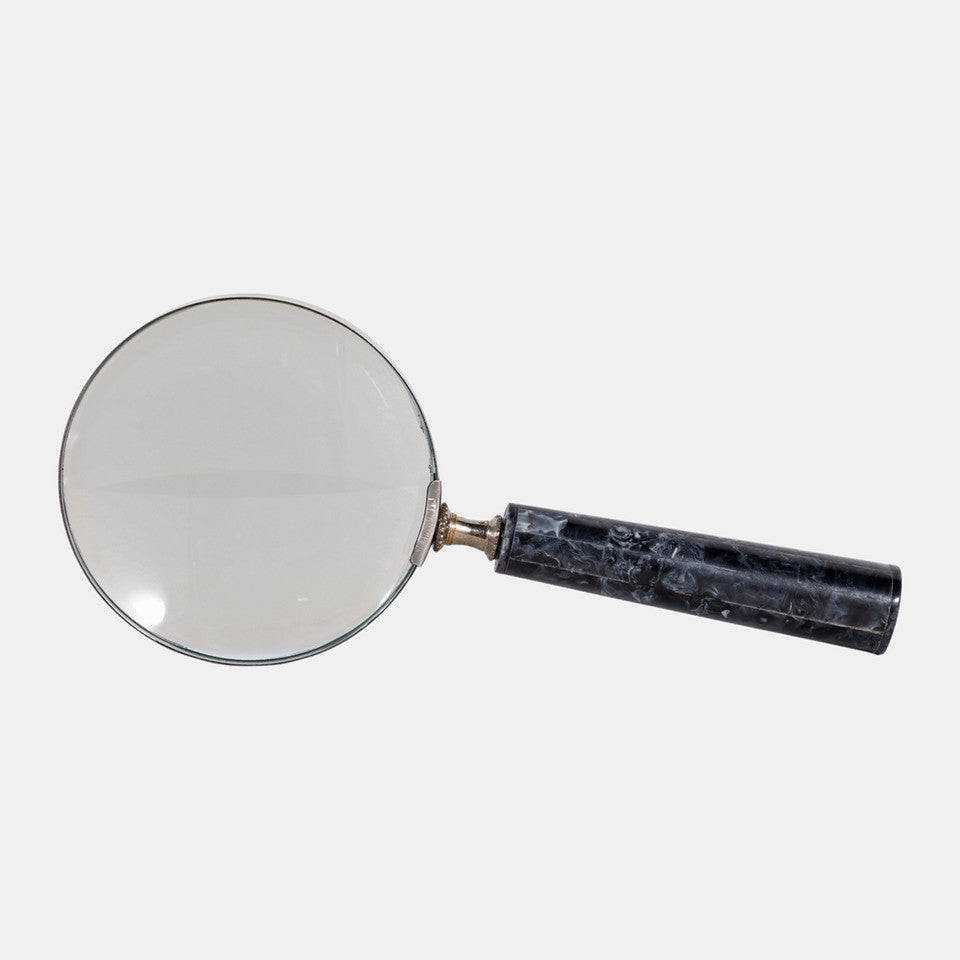 MARBLED HANDLE MAGNIFYING GLASS