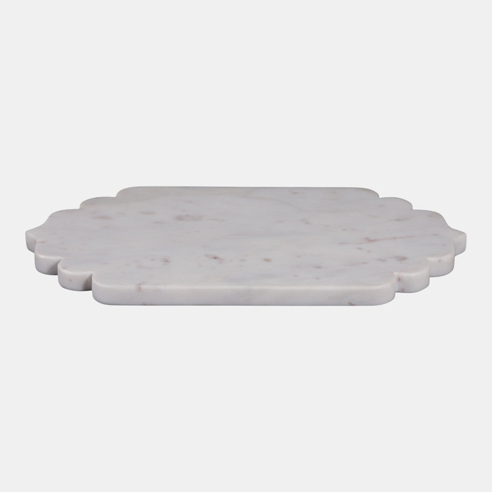 SCALLOP EDGE MARBLE TRAY