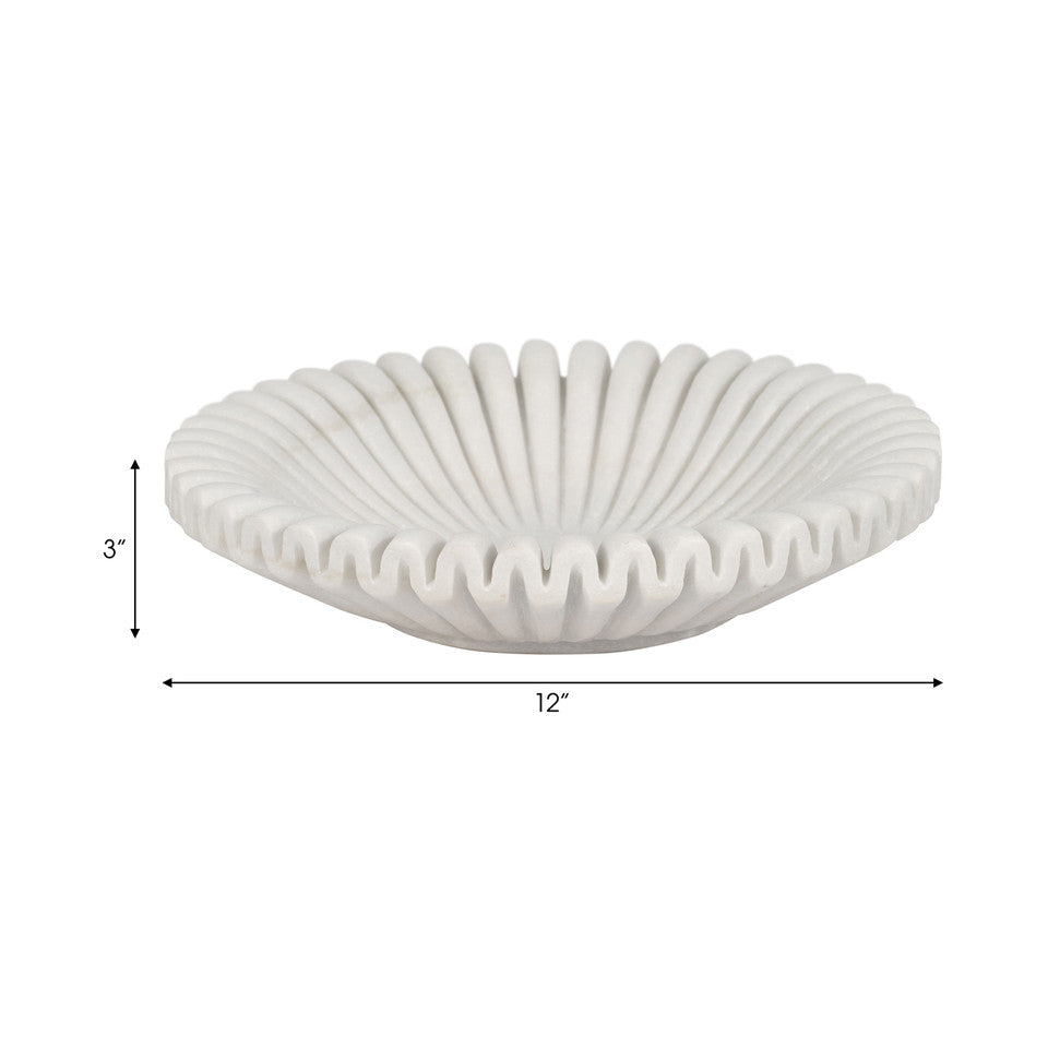 MARBLE PLEATED BOWL