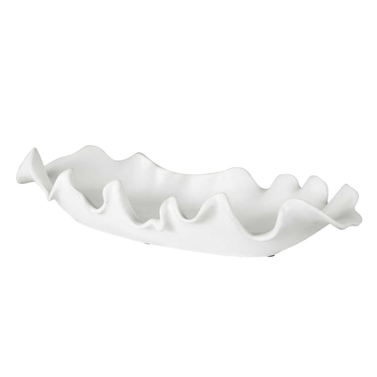 Ruffled Feathers Bowl White