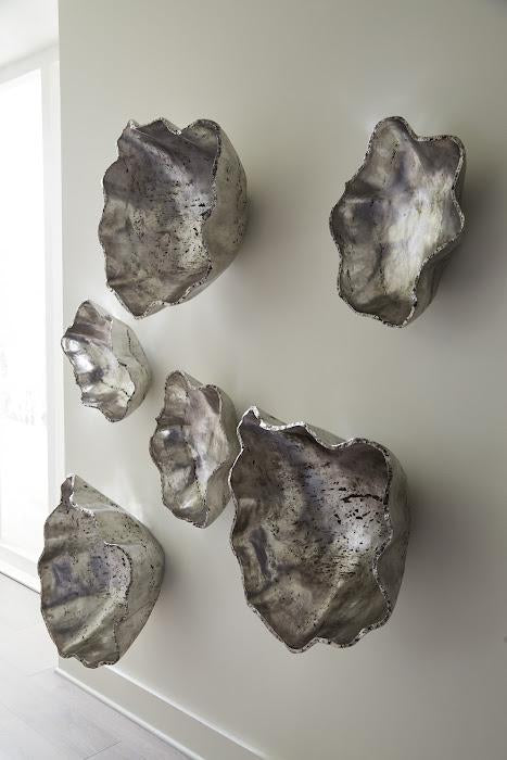 CAST ONYX WALL BOWL SILVER SM