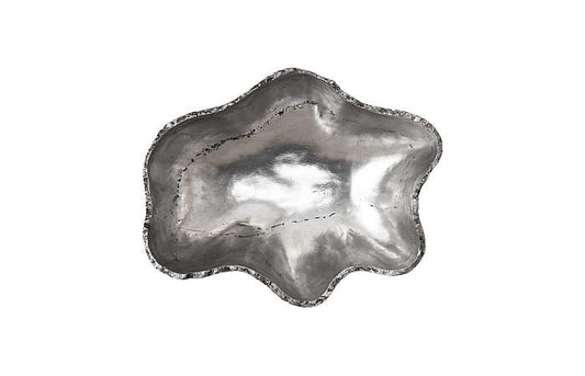 CAST ONYX WALL BOWL SILVER SM