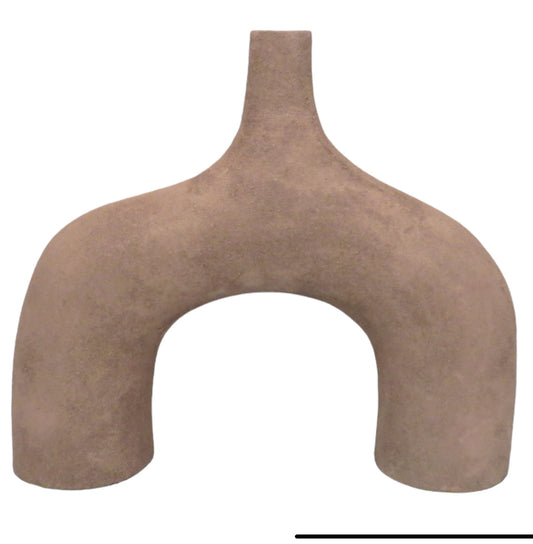 METZ LARGE BROWN VASE