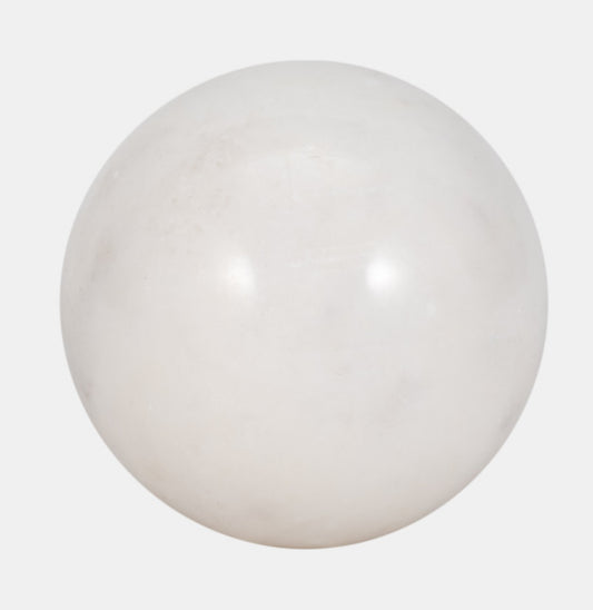 WHITE MARBLE ORB