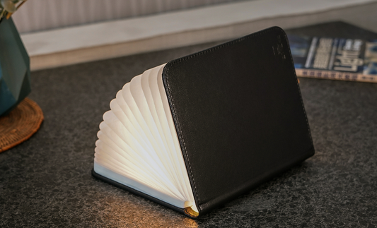 Large Smart Book Black Leather