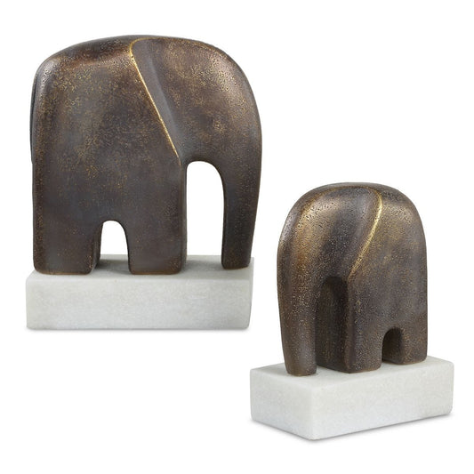 TIMELESS TUSK SCULPTURES SET/2