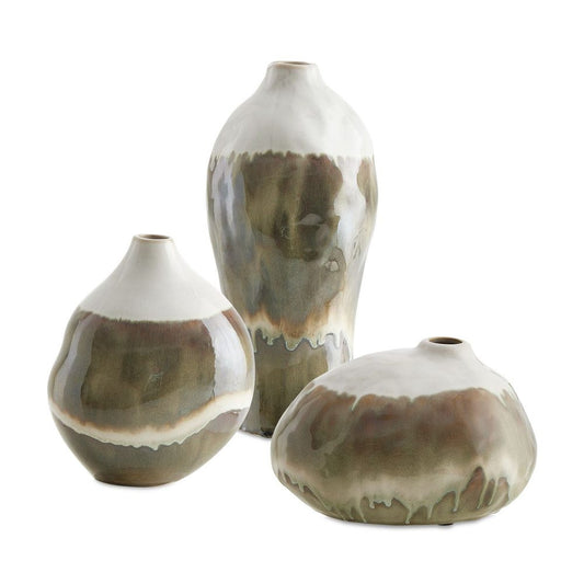 EARTHFLOW VASES SET/3