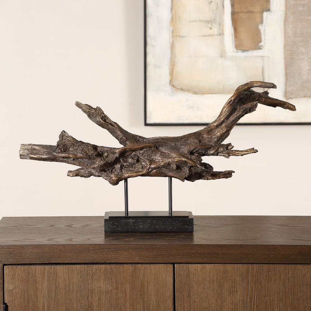 GILDED BRANCH SCULPTURE