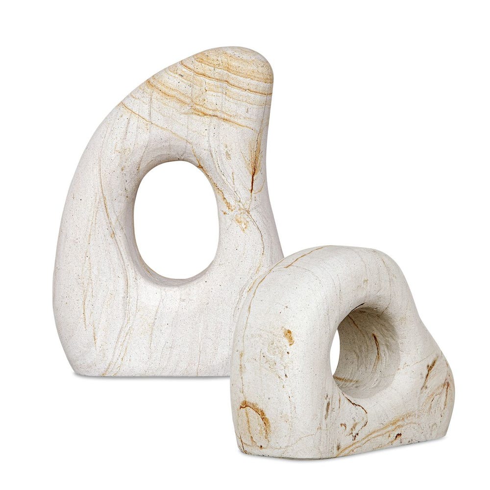 STONE FLOW SCULPTURES SET/2