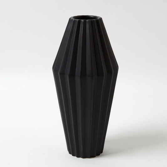 Milos-Vase-Black-Lg