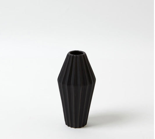 Milos-Vase-Black-Sm