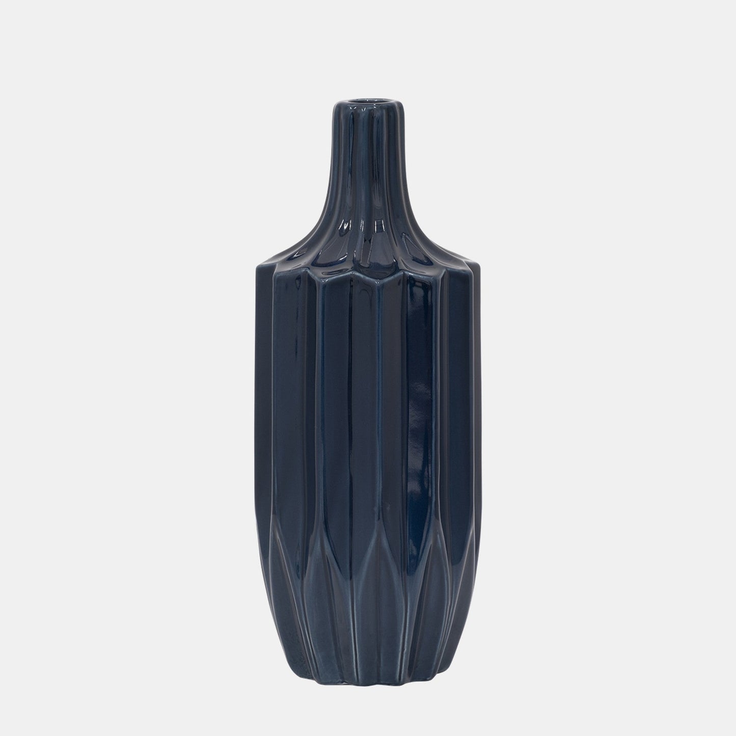 Fluted-Vase-Navy-Lg