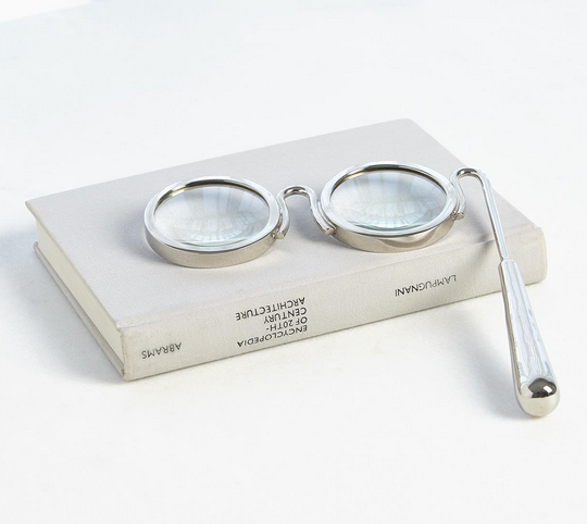 Lorgnette Magnifying Glass Nickel